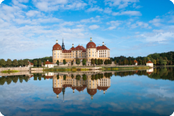Schloss Moritzburg in der Burgen- und Heideland Region Sachsen`s